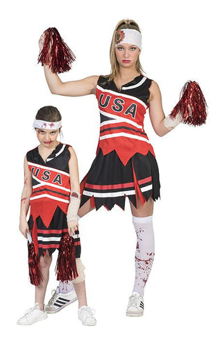 Funny Fashion Zombie cheerleader dames pak