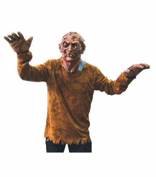 Funny Fashion Zombie kostuum sluitspelden door hoofd