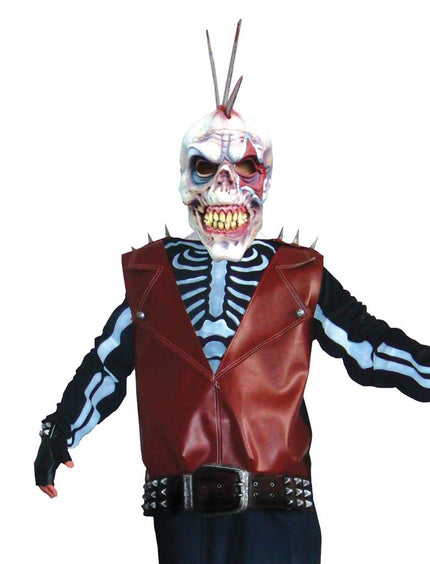 Funny Fashion Zombie skelet pak punker kostuum