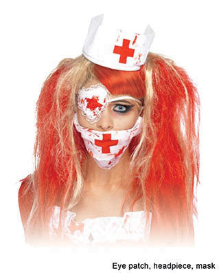 Funny Fashion Zombie verpleegster set