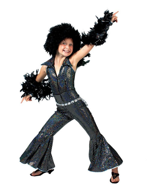 Funny Fashion Zwart glitter discopak kind