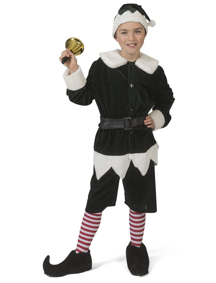 Funny Fashion Zwart kerstman pak Charly kinderen