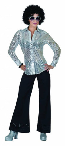 Funny Fashion Zwarte glitter discobroek
