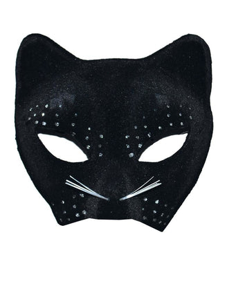 Funny Fashion Zwarte kat masker