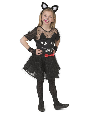 Funny Fashion Zwarte katten pak Kitty meisje