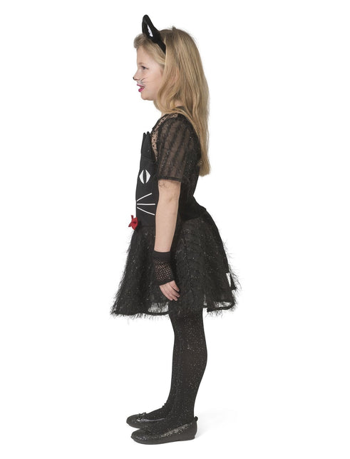 Funny Fashion Zwarte katten pak Kitty meisje