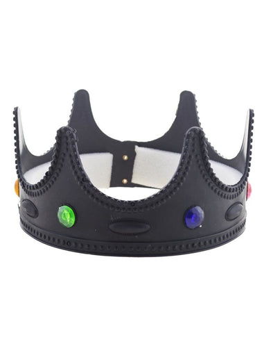 Funny Fashion Zwarte kroon koning Balthasar