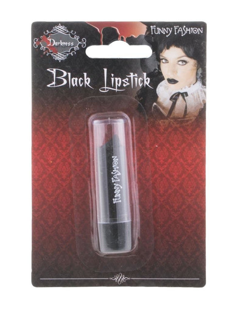 Funny Fashion Zwarte lippenstift Halloween