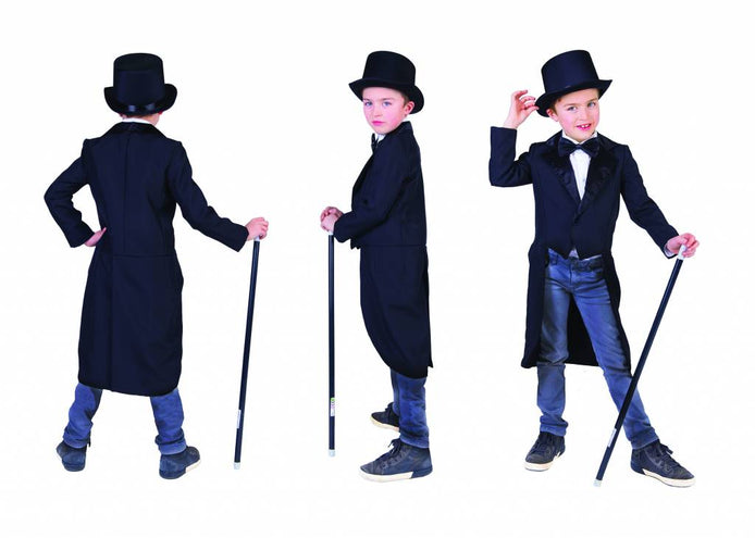 Funny Fashion Zwarte slipjas kinderen