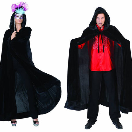 Funny Fashion Zwarte Venetiaanse cape