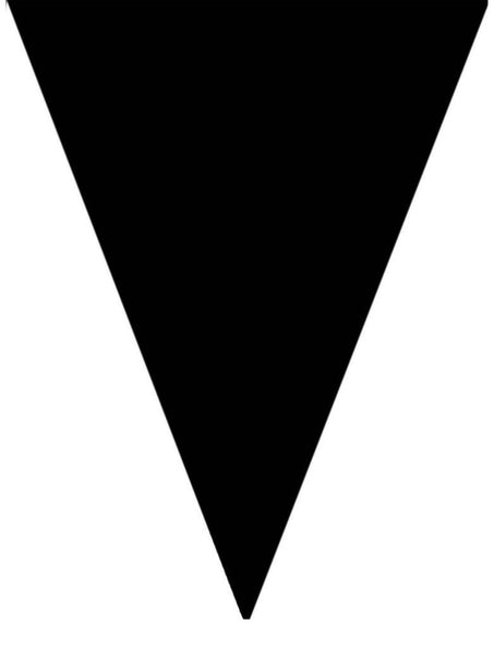 Funny Fashion Zwarte vlaggenlijn slinger 5mtr