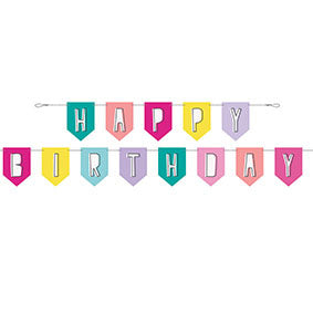 Haza Witbaard Letterslinger Happy birthday Alpaca, 305cm