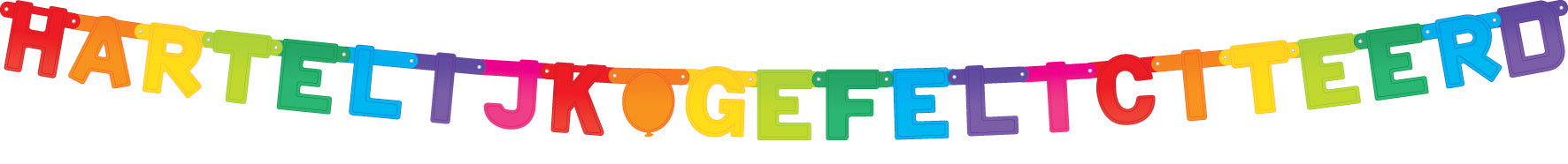 Haza Witbaard Letterslinger Hartelijk Gefeliciteerd