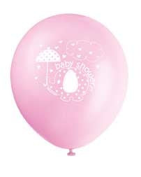 Haza Witbaard Roze olifant ballonnen per 8