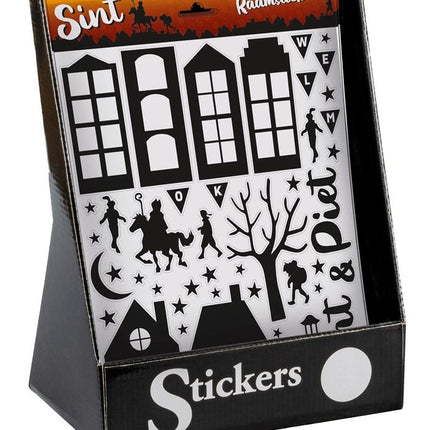 Haza Witbaard Sinterklaas Raamsticker