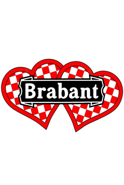 PartyXplosion Applicatie Brabant dubbel bont witte tekst