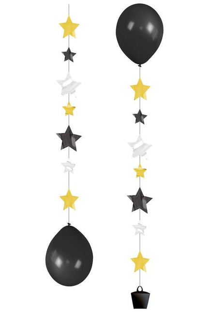 PartyXplosion Ballonnen slinger met sterren 1mtr