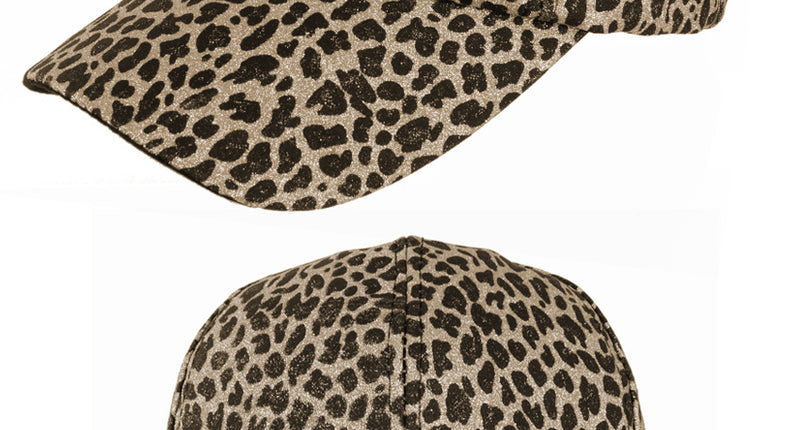 PartyXplosion Baseballcap panter glitter goud