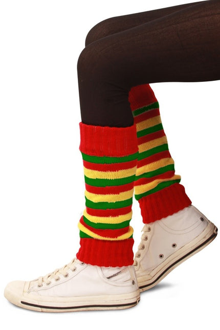 PartyXplosion Beenwarmers kinderen rood/geel/groen