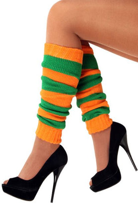 PartyXplosion Beenwarmers oranje/groen