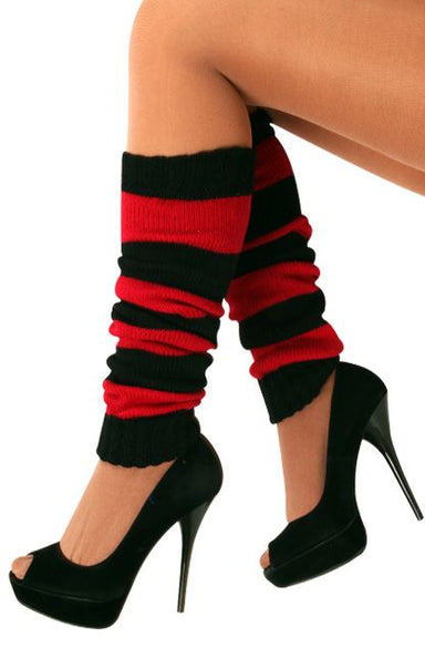 PartyXplosion Beenwarmers zwart/rood