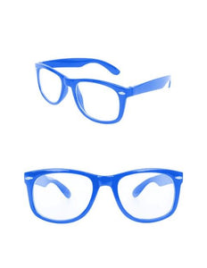 PartyXplosion Blues Brother bril blauw met blanke glazen