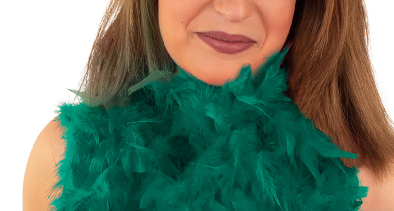 PartyXplosion Boa smaragd groen 180 cm. 50 gr.