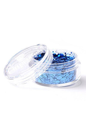 PartyXplosion Chunky Glitters glimmend blauw 8 ml Superstar