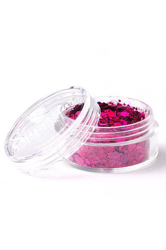 PartyXplosion Chunky Glitters laser roze 8 ml Superstar