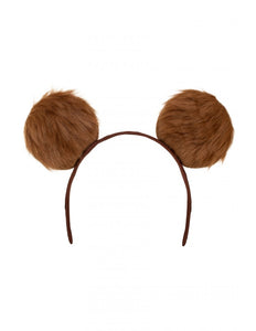 PartyXplosion Diadeem grote pluche oren bruin