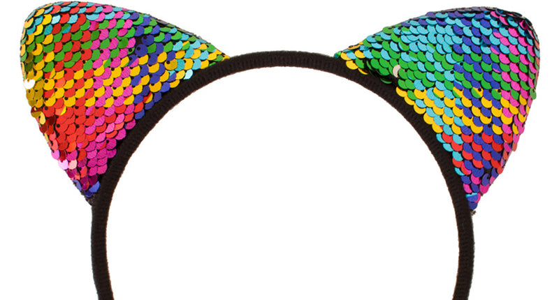 PartyXplosion Diadeem oortjes glitter multicolour