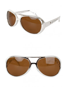 PartyXplosion Elvis bril in zilver