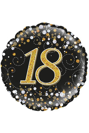 PartyXplosion Folie ballon Sparkling 18 jaar 45.7cm