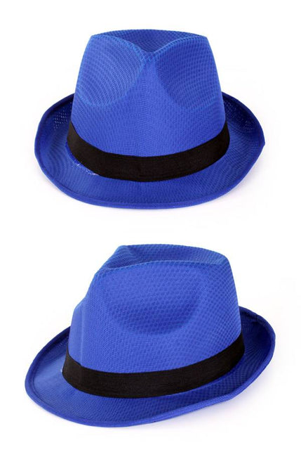 PartyXplosion Gleufhoedje populair blauw