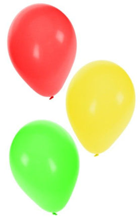 PartyXplosion Helium ballonnen rood/geel/groen mt 10