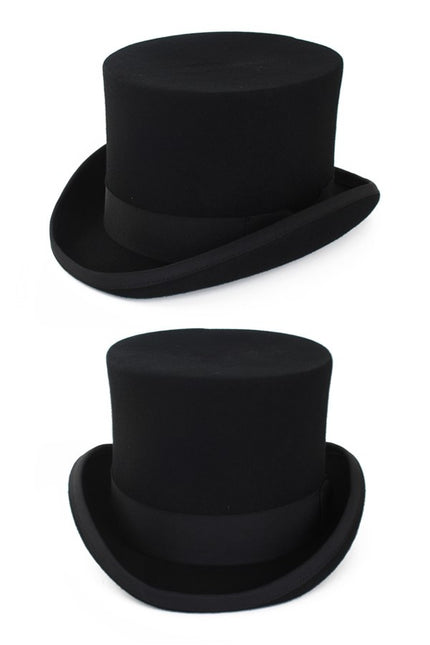 PartyXplosion Hoge hoed wolvilt zwart mt 61