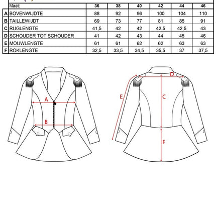 PartyXplosion Jas Flower Power Julia dames