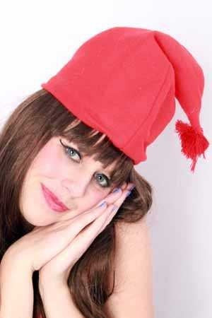 PartyXplosion Kaboutermuts rood met flosje