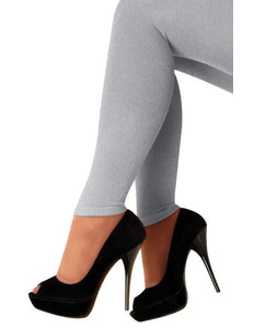 PartyXplosion Legging lurex zilver one size