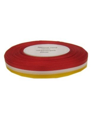 PartyXplosion Medaille lint rood/wit/geel