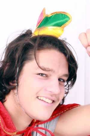 PartyXplosion Mini prinsenmuts rood geel groen