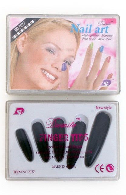 PartyXplosion Nagels zwart extra lang