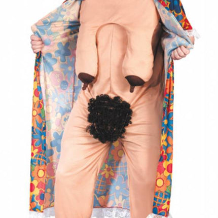 PartyXplosion Oma kostuum de exhibitionist naaktpak