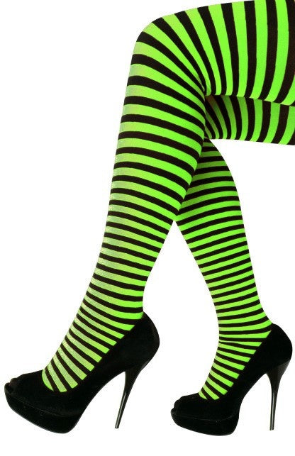 PartyXplosion Panty streep groen/zwart one size