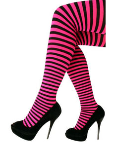 PartyXplosion Panty streep roze/zwart one size