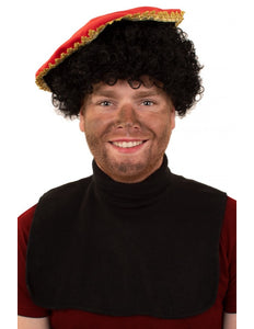 PartyXplosion Piet col zwart one size