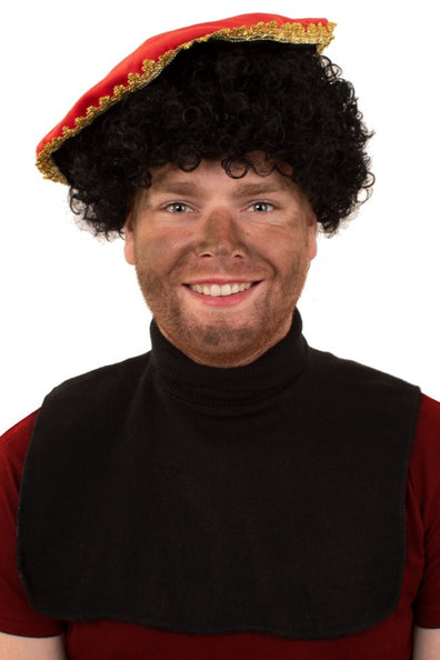 PartyXplosion Piet col zwart one size