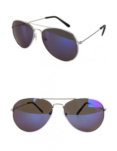 PartyXplosion Pilotenbril blauwe glazen