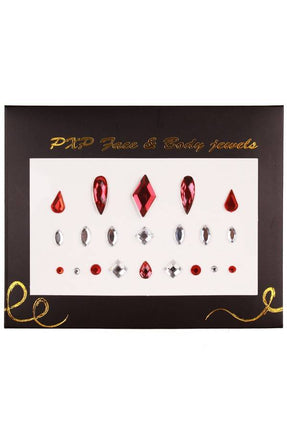 PartyXplosion Plaksieraden rood-zilver