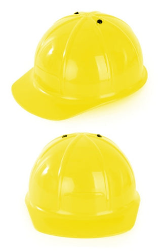 PartyXplosion Plastic bouwhelm geel